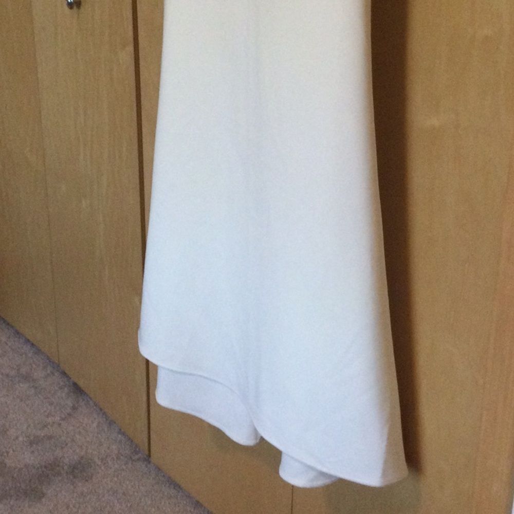 BCBGMaxAzria Racerback Cutout  Halter Gown - Picture 7 of 12